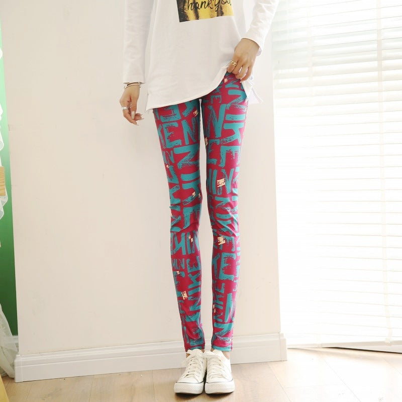 Legging met letter print