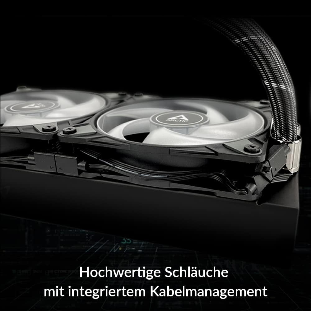 ARCTIC Liquid Freezer II 420 A-RGB - Multi-Kompatibler All-In-One CPU AIO Wasserkühler Mit A-RGB, Effiziente Pwm-Gesteuerte Pumpe, Lüftergeschwindigkeit: 200-1900 RPM, LGA1700 Kompatibel