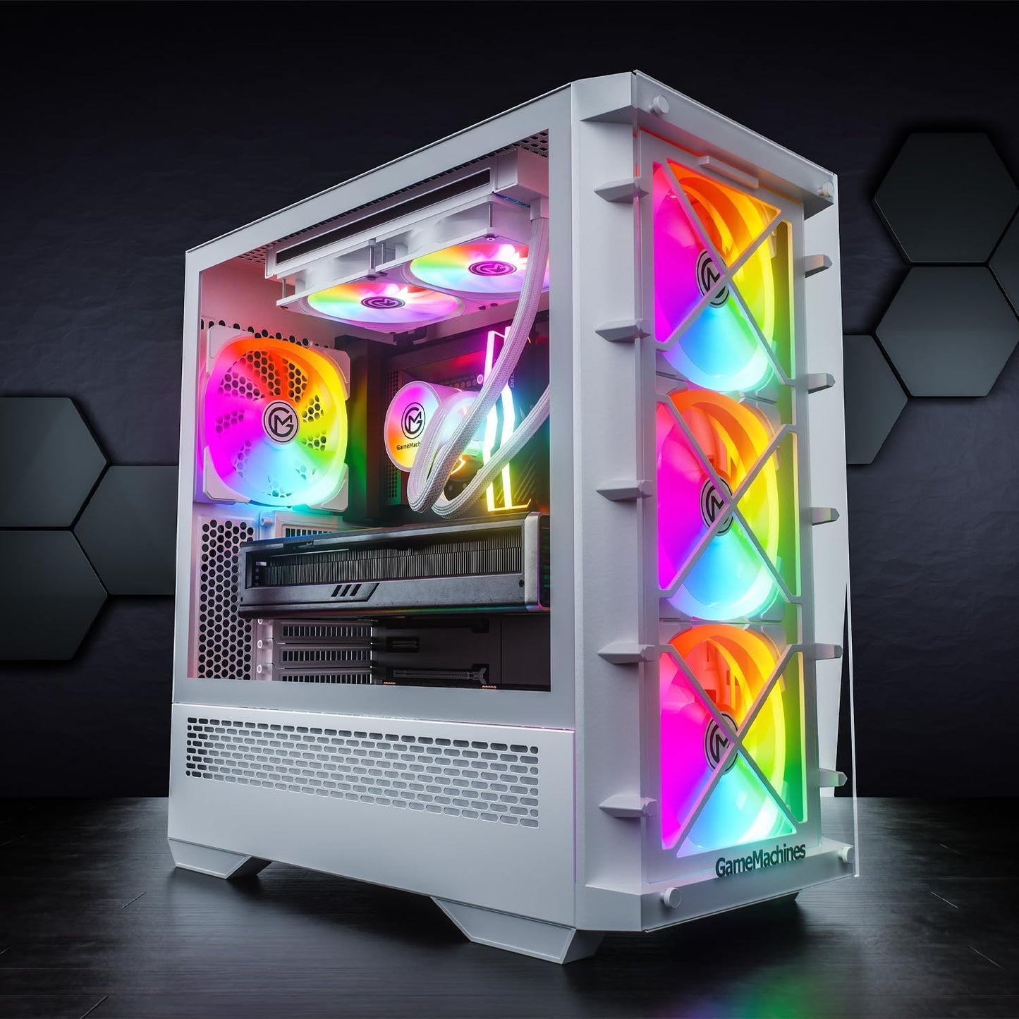 Gamemachines Storm Snow Edition - Gaming PC - Intel® Core™ I7 14700KF - Wasserkühlung - NVIDIA Geforce RTX 5060 Ti - 1000GB M.2 SSD - 32GB RGB DDR4 - WLAN - Windows 11 Pro