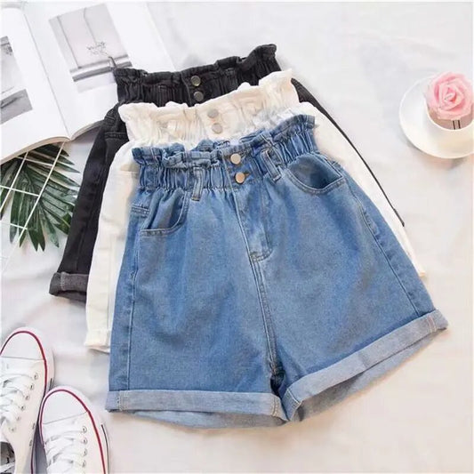 Harem Ruffled High Waisted Shorts