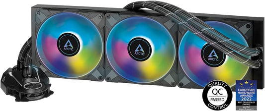 ARCTIC Liquid Freezer II 420 A-RGB - Multi-Kompatibler All-In-One CPU AIO Wasserkühler Mit A-RGB, Effiziente Pwm-Gesteuerte Pumpe, Lüftergeschwindigkeit: 200-1900 RPM, LGA1700 Kompatibel