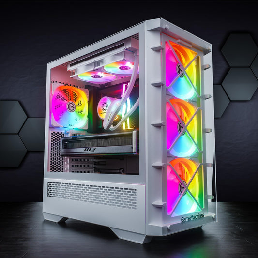Gamemachines Storm Snow Edition - Gaming PC - Intel® Core™ I7 14700KF - Wasserkühlung - NVIDIA Geforce RTX 5060 Ti - 1000GB M.2 SSD - 32GB RGB DDR4 - WLAN - Windows 11 Pro