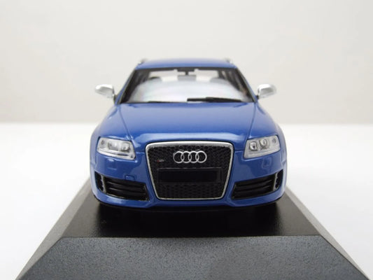 Audi RS6 Avant Estate 2007 blue metallic 1:43